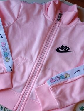 Nike Girls Candy 🍬 Hearts Girls Long Sleeve Track Jacket